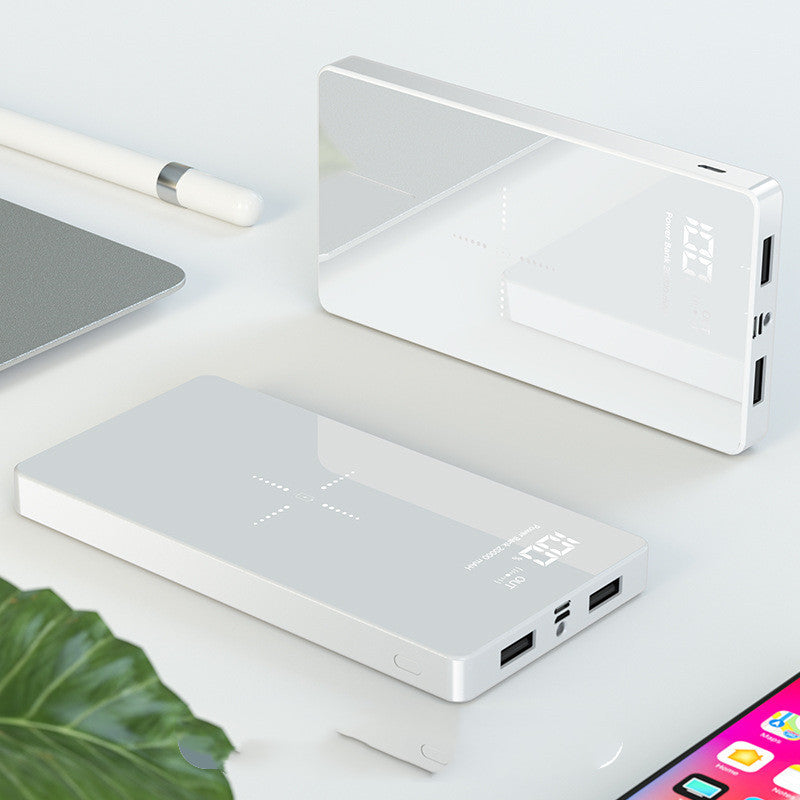 Wireless Charging Treasure Mirror Digital Display 20000 MAh Wireless Charging Treasure Mirror Digital Display 20000 MAh